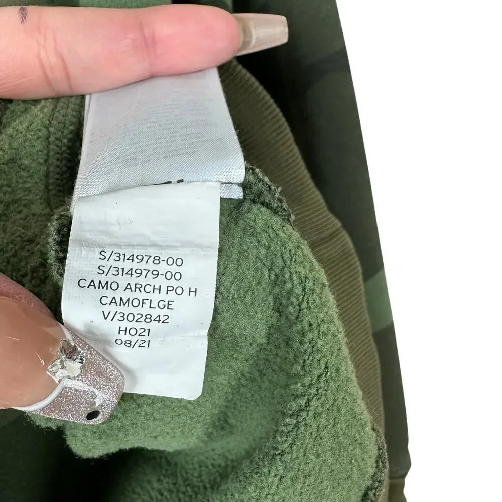 GAP Kids XXL Camo Hoodie Military Green Pullover Sweatshirt